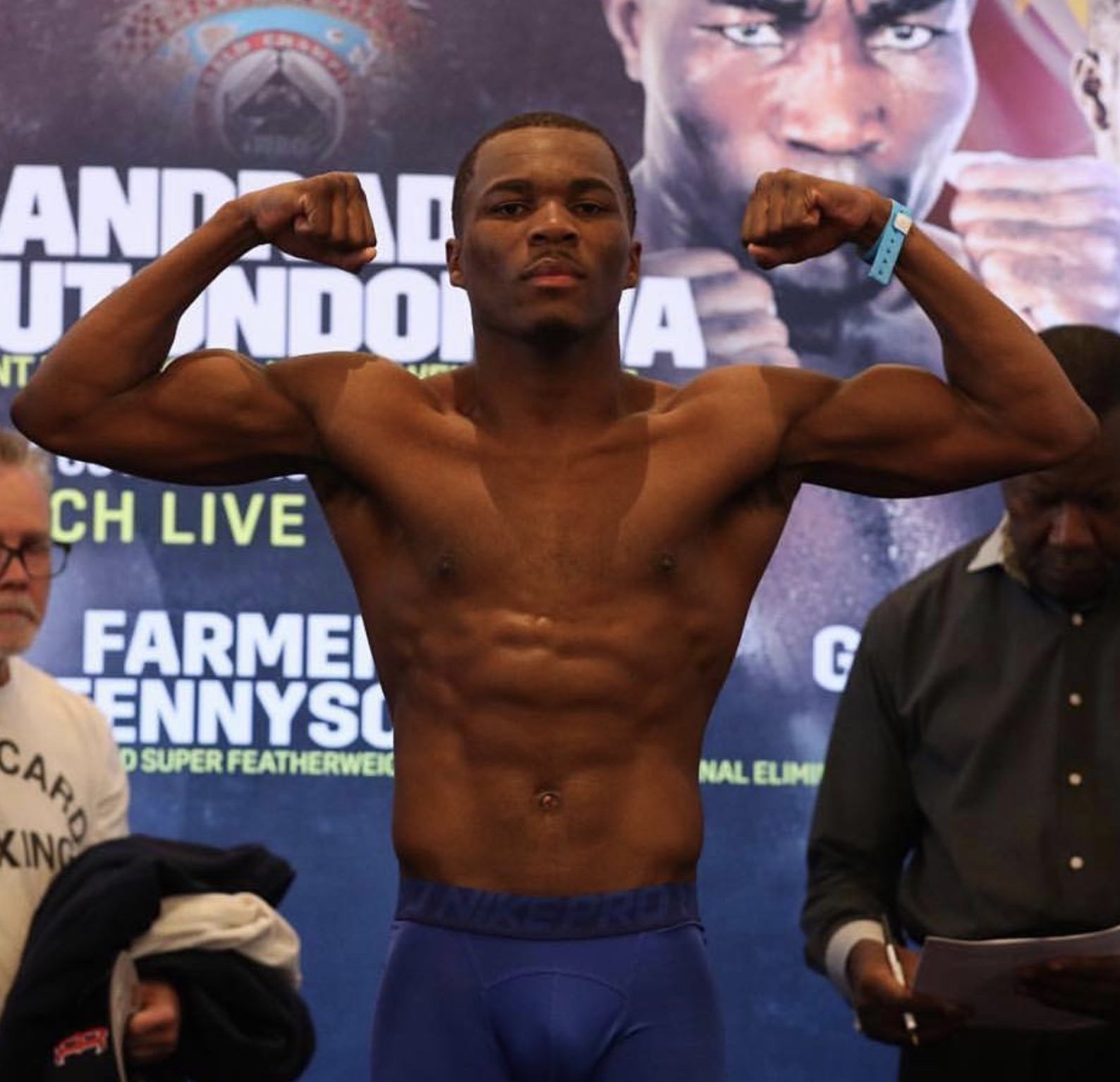 Professional boxer Toka Kahn Clary - featherweight division