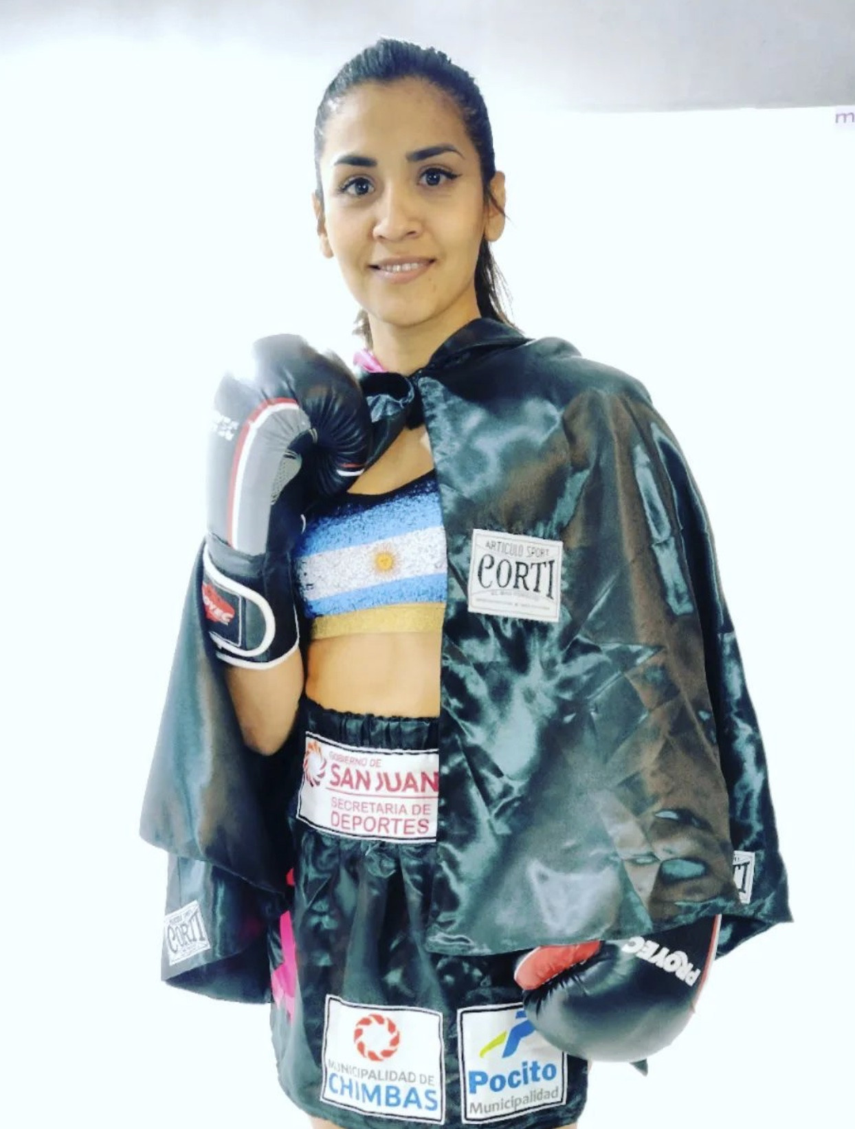 Professional boxer Leonela Yudica - flyweight division