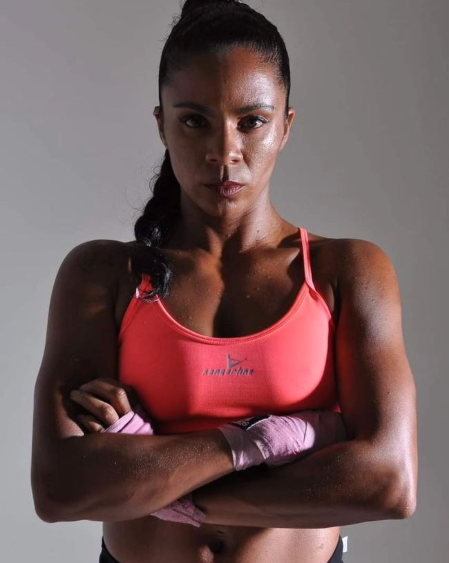 Professional boxer Danila Ramos - featherweight division