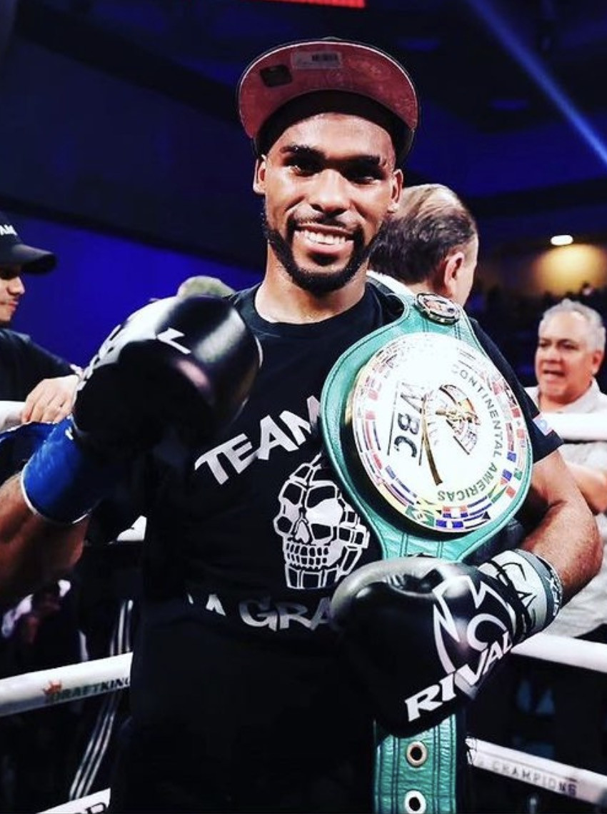 Professional boxer Edwin De Los Santos - lightweight division