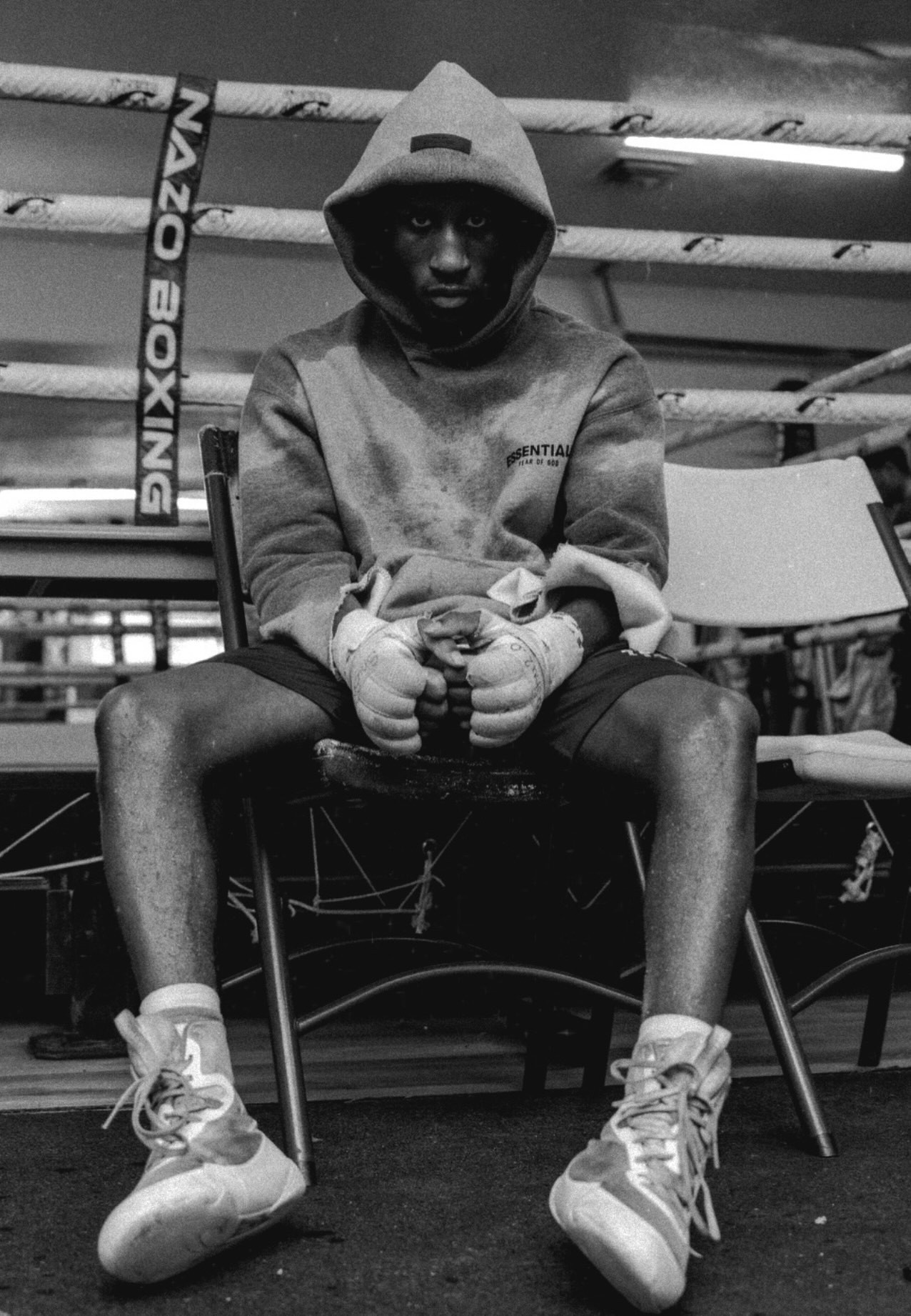 Professional boxer Bruce Carrington - featherweight division