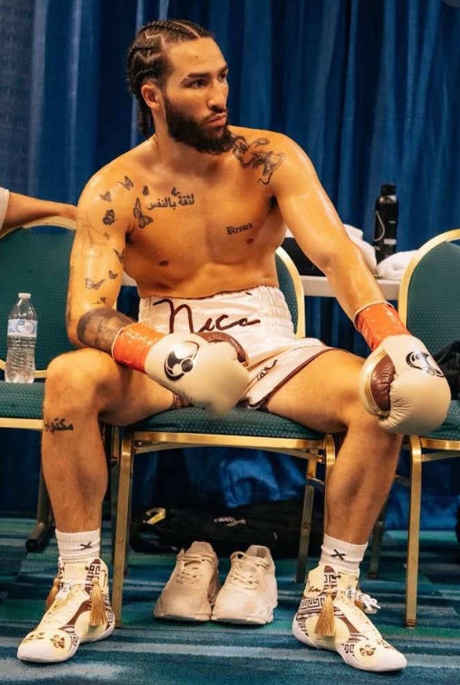 Professional boxer Nico Ali Walsh - middleweight division