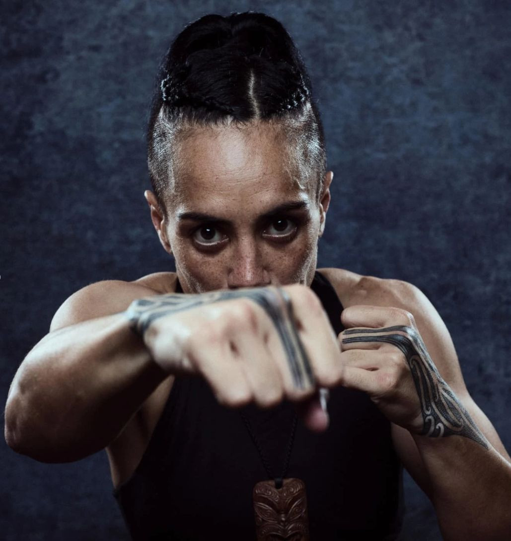 Professional boxer Mea Motu - featherweight division