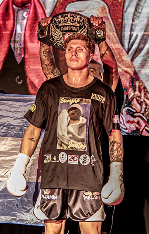 Professional boxer Ivan Ricardo Actis - middleweight division