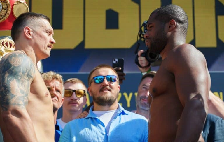 Boxing spectacle at stadion Wroclaw