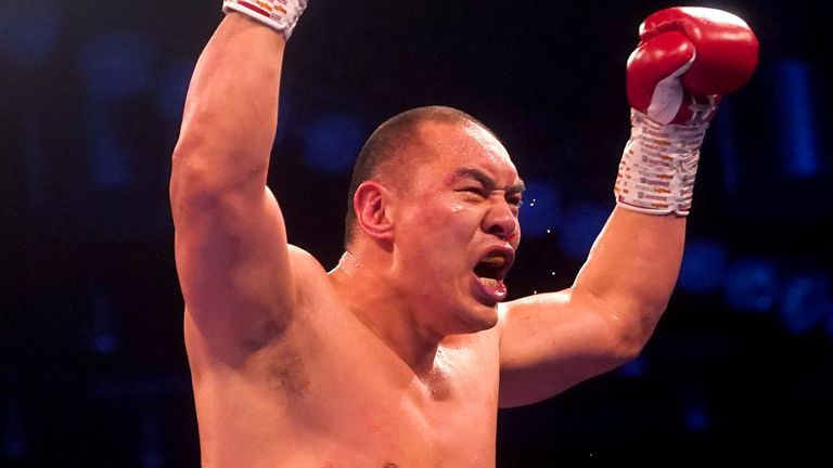 Zhang eyes Fury showdown after dominant win over Joyce
