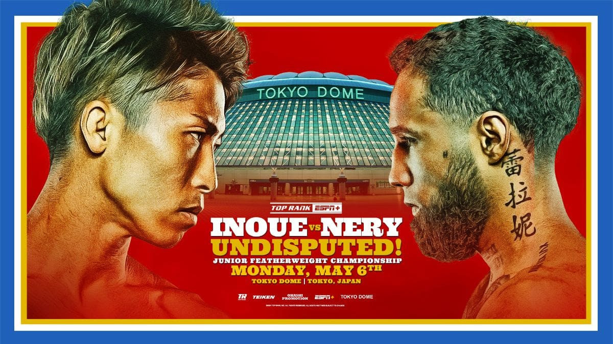 Official: Inoue vs. Nery set for Tokyo Dome showdown