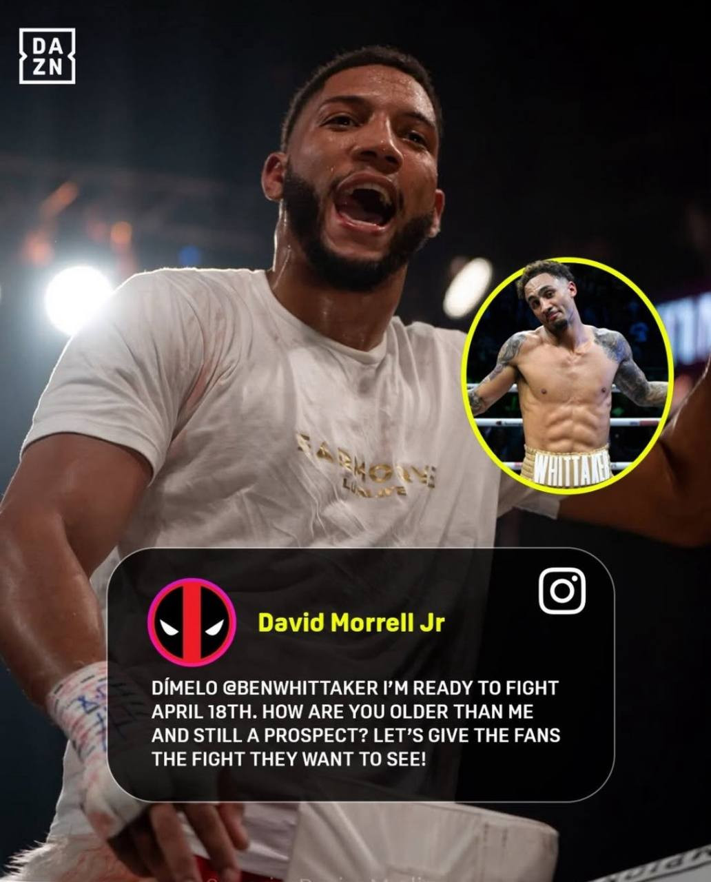 David Morrell Jr. wants to fight Ben Whittaker
