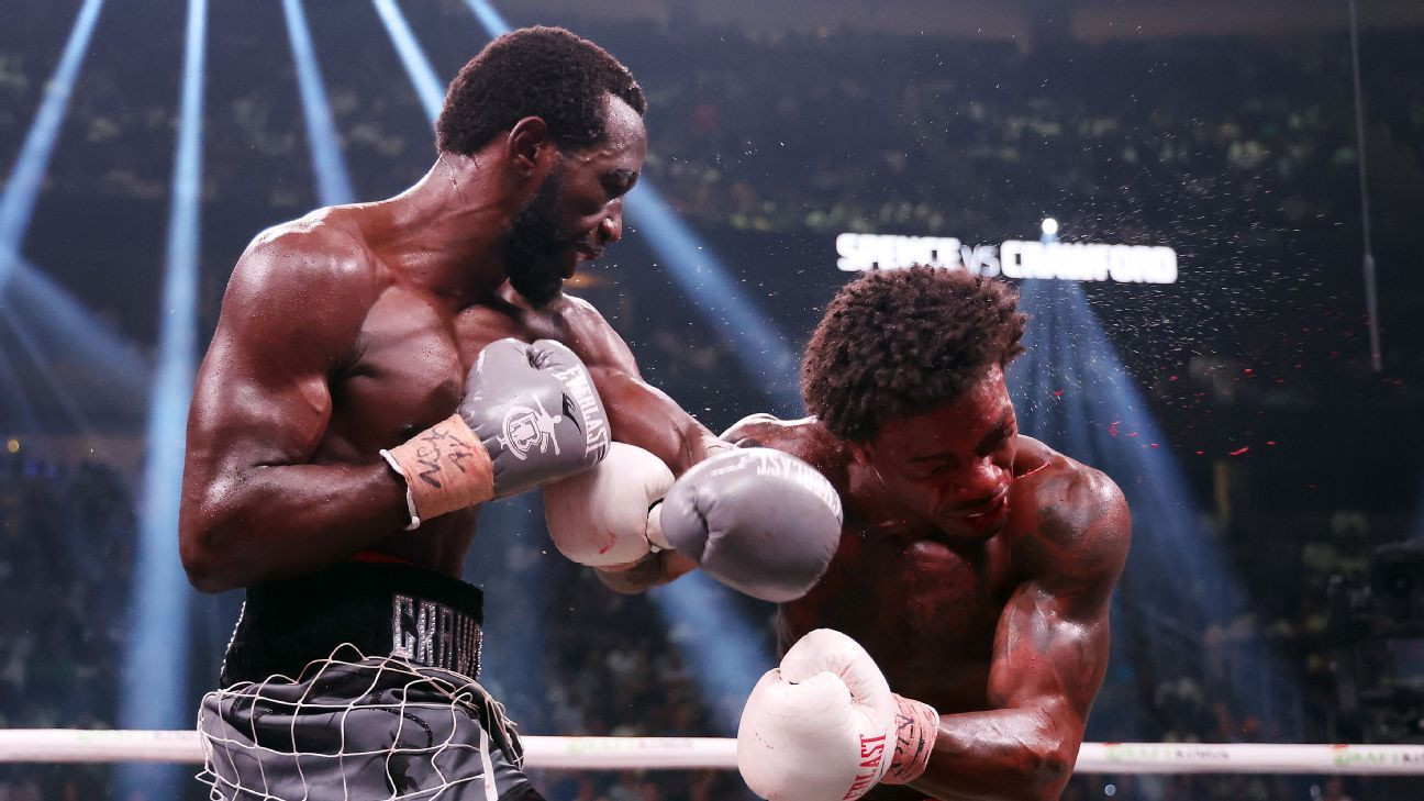 Crawford reacts to Errol Spence's comeback