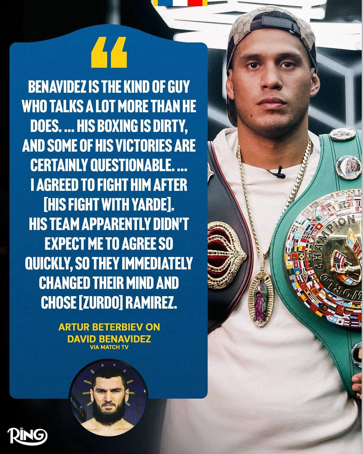 "Benavidez boxing is dirty!"