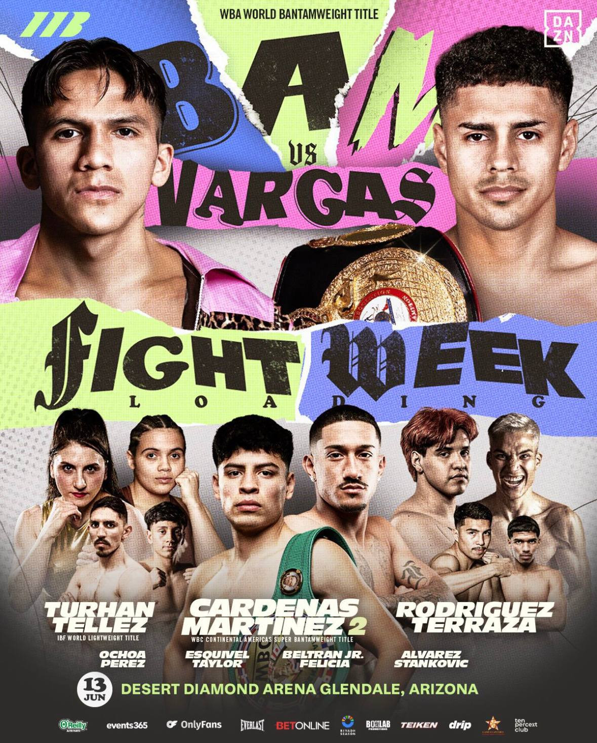 Bam vs. Vargas fight week schedule is here!