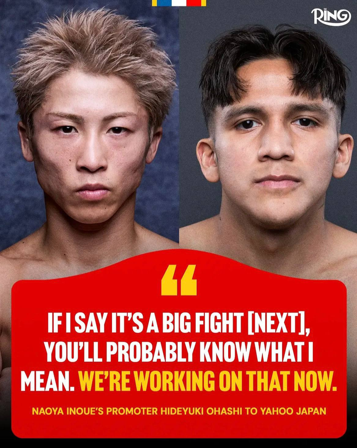 Naoya Inoue's promoter is working on a "big fight!"
