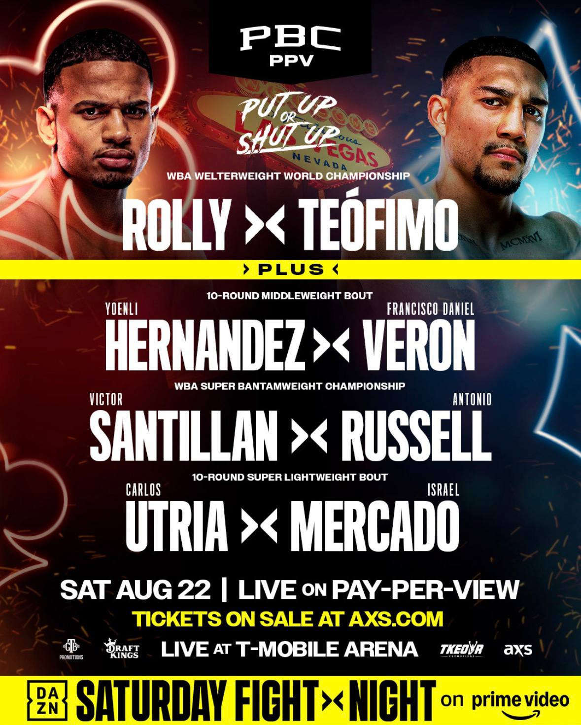 Rolly vs. Teofimo undercard confirmed