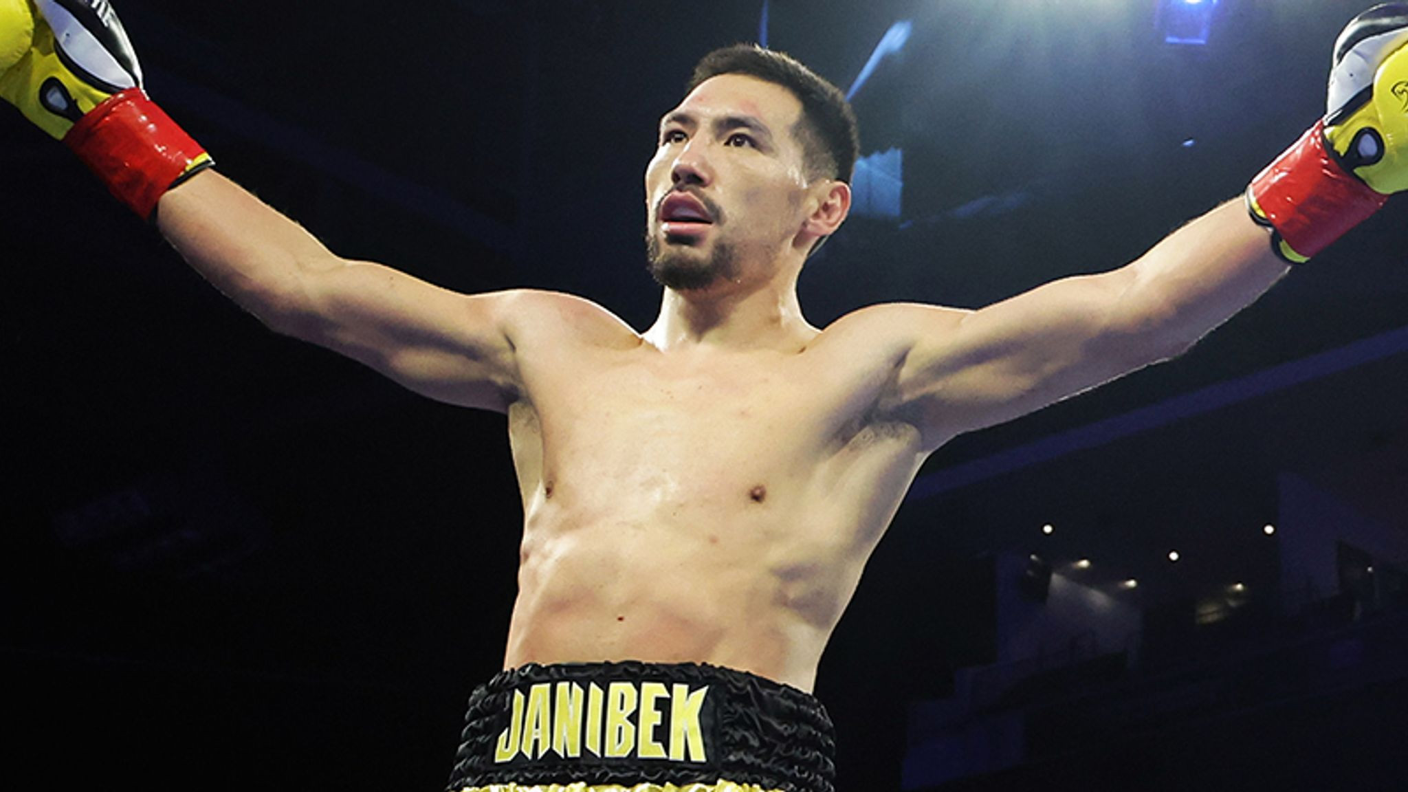 Janibek Alimkhanuly targets Canelo Alvarez after Hamzah Sheeraz
