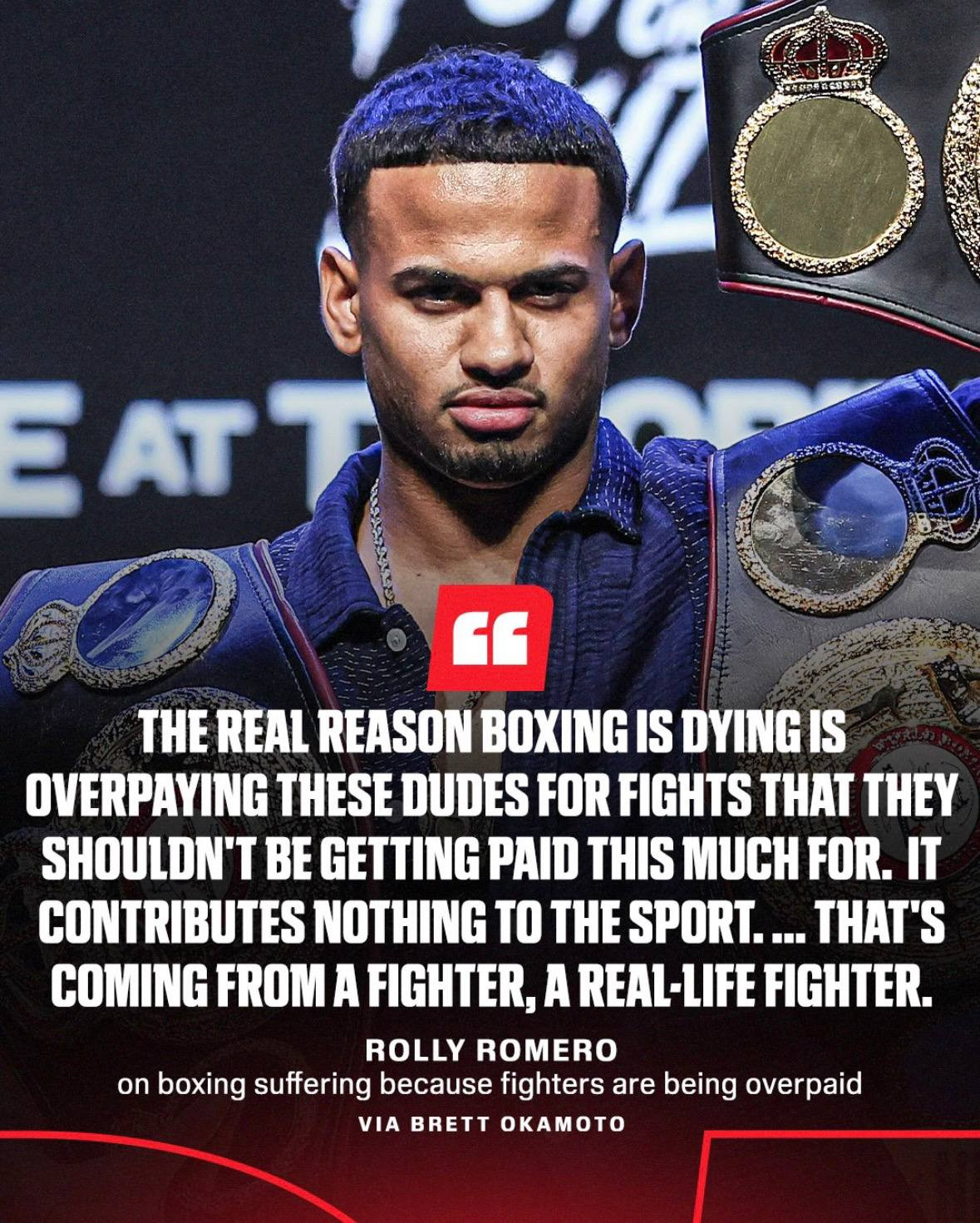 Rolly Romero blasts Canelo and boxing’s “money grab” culture